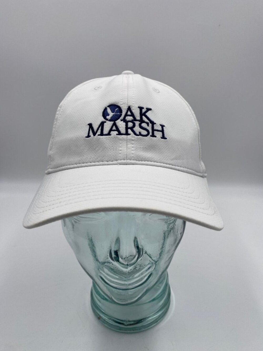 Ahead Oak Marsh Omni Resort Hat White Strapback Golf Cap OS Adjustable